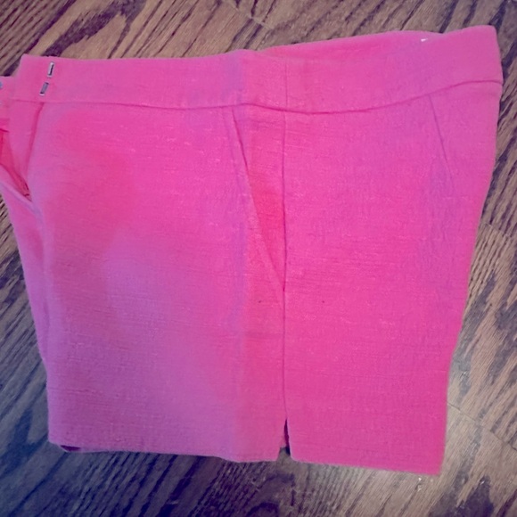 Trina Turk Pink Hermosa Twill Shorts - Picture 2 of 7